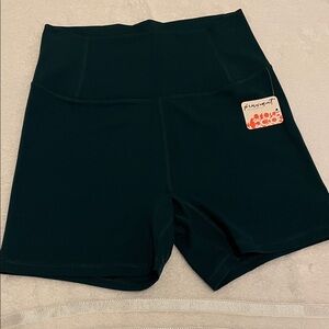 NWT FP Movement Green biker shorts size medium